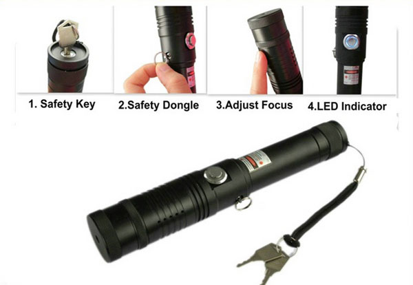 980nm 1w~3w IR Portable laser pointer with Safety Key - Click Image to Close